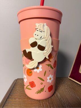 NEW Starbucks Pink Floral Horse Tumbler